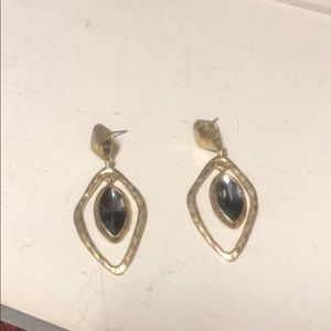 Gold dangle earrings